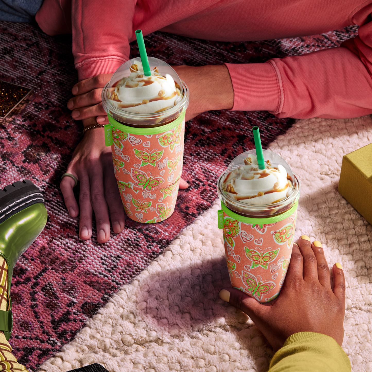 cup sleeve butterfly
