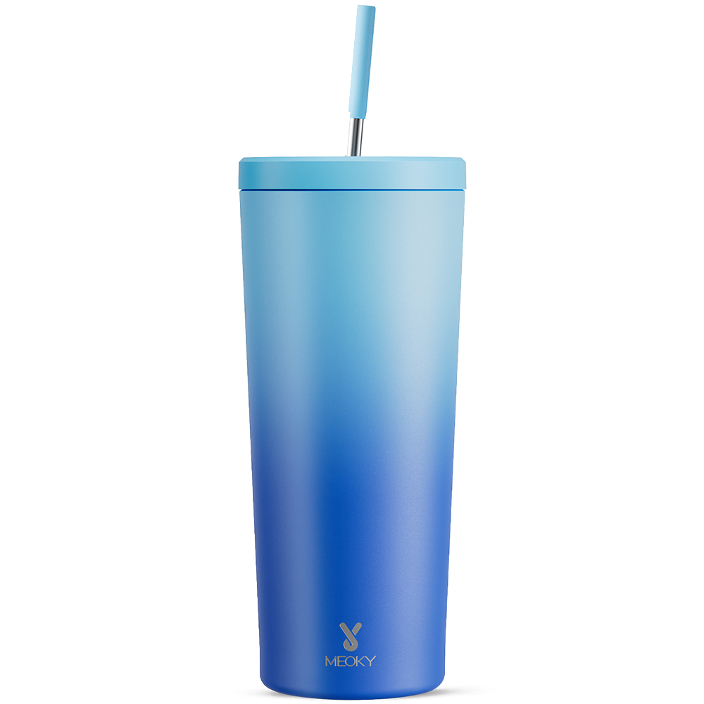24oz Cold Cup With Straw Gradient Collection