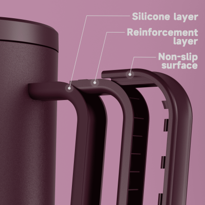 40oz Tumbler With Straw Monochrome Collection-Burgundy