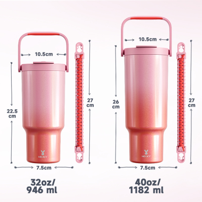 Meoky 40oz Tumbler With Carrying Handle Gradient Collection