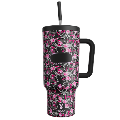 Rose - Customized 40oz Tumbler With Straw - The perfect gift for Loved ones, relatives, friends !