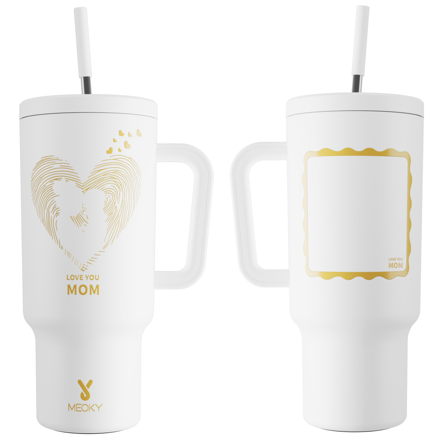 Mother's Day Edition - Customized 40oz Tumbler With Straw - A Perfect Gift for Mom!