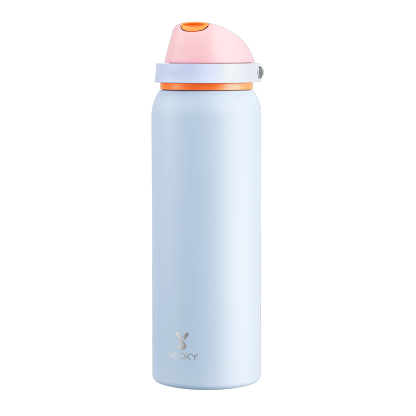 Meoky 40oz Dual-Spout Pop-Top Water Bottle