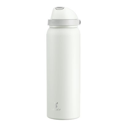 Meoky 40oz Dual-Spout Pop-Top Water Bottle