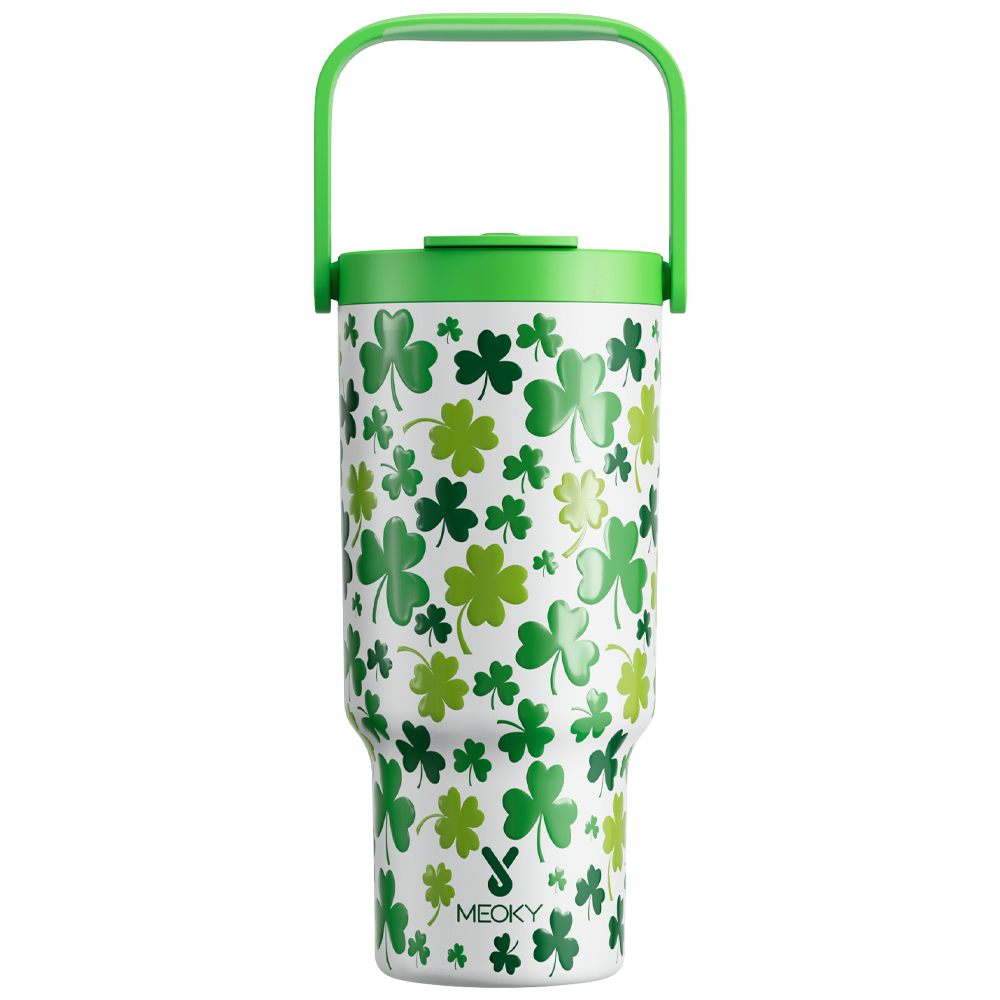 Gradient 32oz Tumblers Cup with Handle