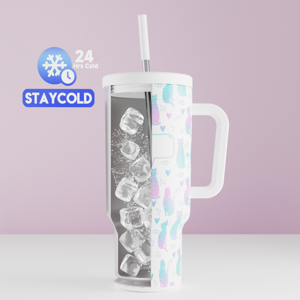 40oz Tumbler With Straw Customized - Custom Valentine's Day - Gifts for your lover!