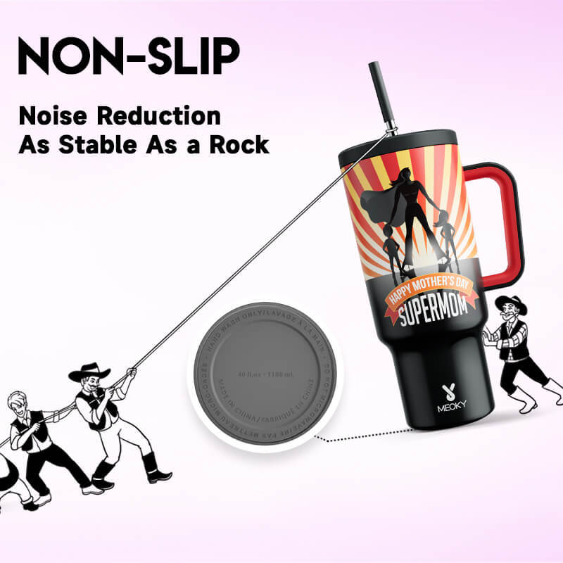 40oz Tumbler With Straw Mother's Day Collection-Black Mother's Day