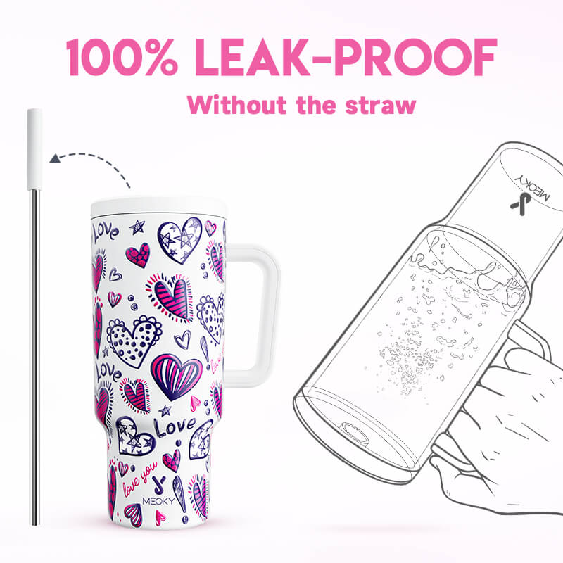 Meoky 40oz Tumbler With Straw Mother's Day Collection 
