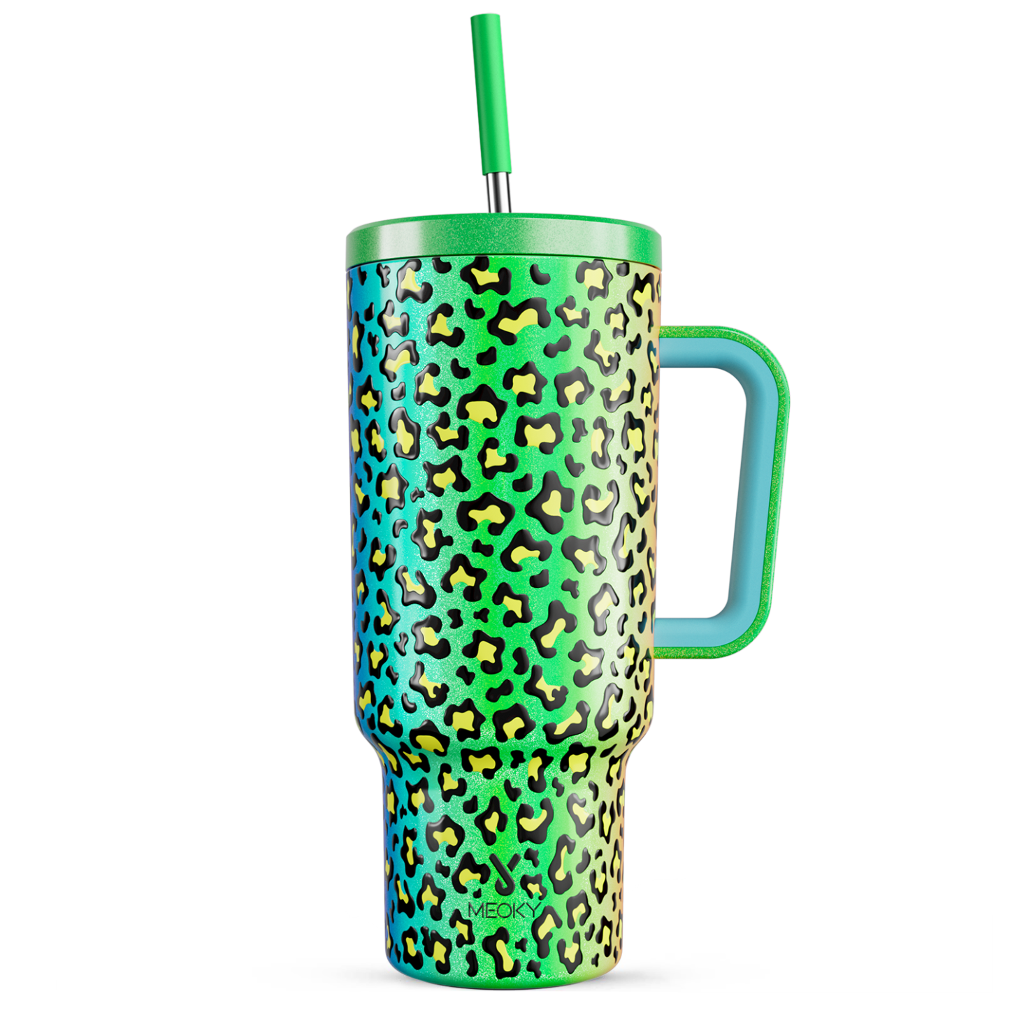 Meoky 40oz Tumbler With Straw Saint Patrick's Day Collection
