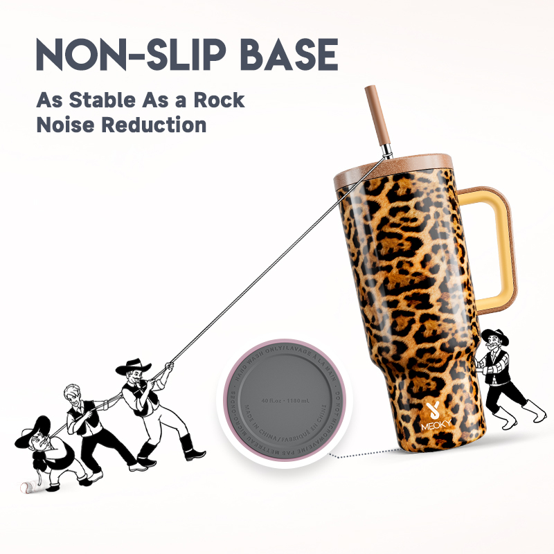 40oz Tumbler With Straw Animal Print Collection-Sand Serpent