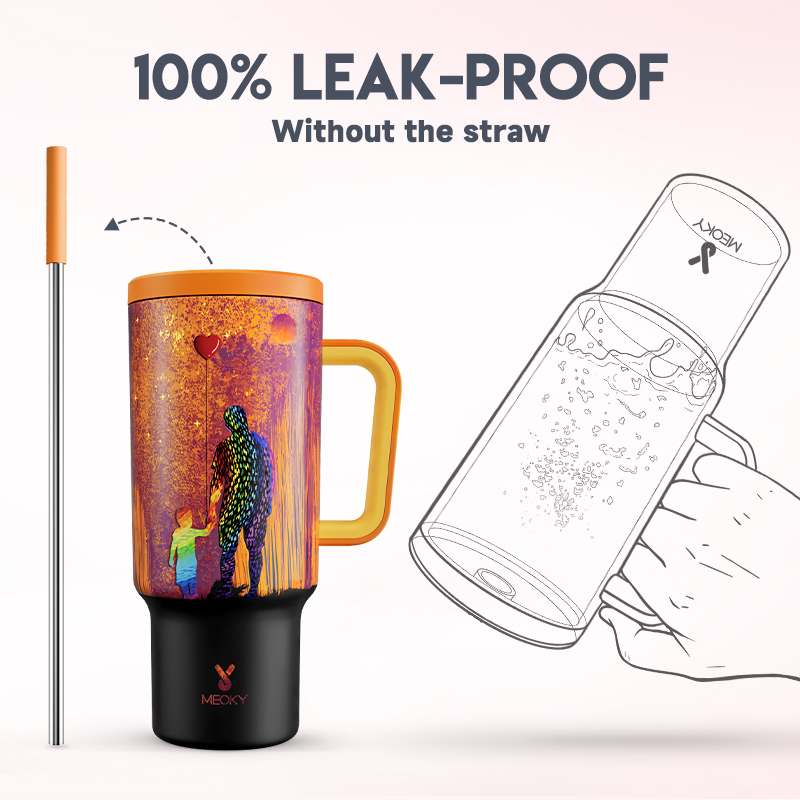 40oz Tumbler With Straw Father's Day Collection-Amber