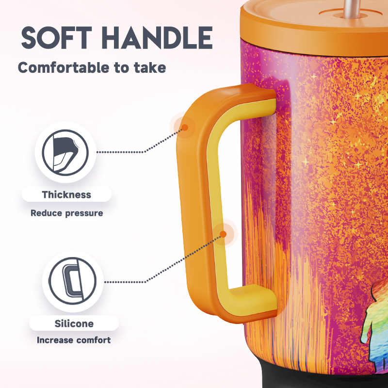 40oz Tumbler With Straw Father's Day Collection-Amber
