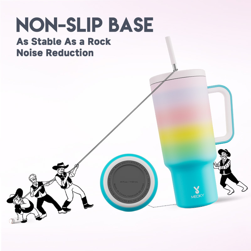 40oz Tumbler With Straw Gradient Collection-Cotton Candy