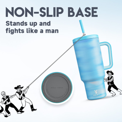 40oz Tumbler With Straw Gradient Collection-Ethereal Cloud blue