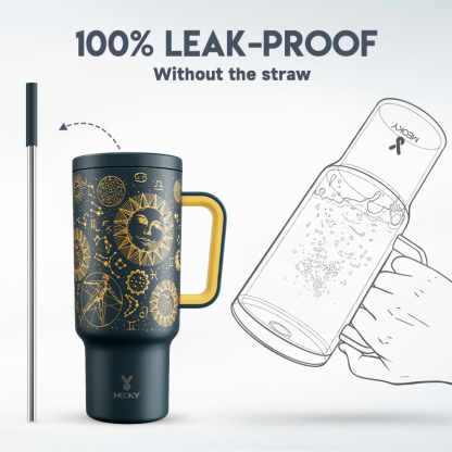 40oz Tumbler With Straw Tarot Collection-Fortune
