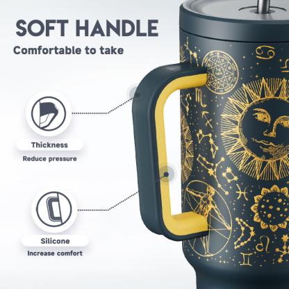 40oz Tumbler With Straw Tarot Collection-Fortune