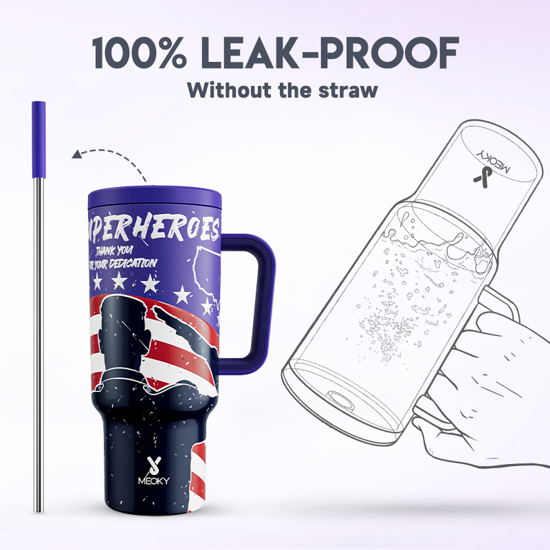 40oz Tumbler With Straw Memorial Day Collection-Glory