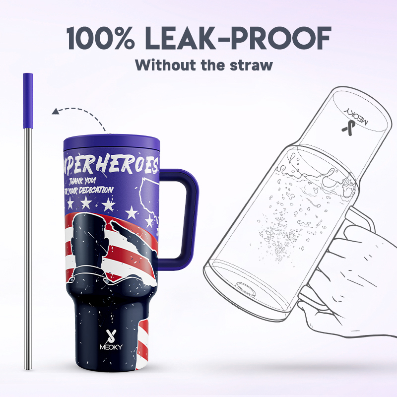 40oz Tumbler With Straw Memorial Day Collection-Glory