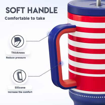 40oz Tumbler With Straw Memorial Day Collection-Liberty