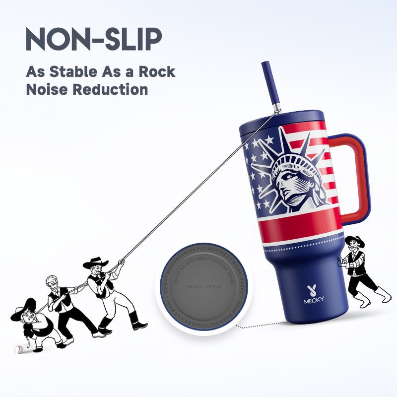 40oz Tumbler With Straw Memorial Day Collection-Liberty