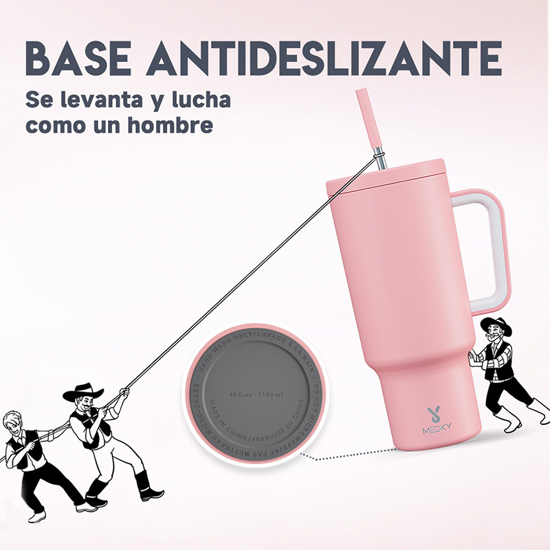 40oz Tumbler With Straw Pure Collection-Light Pink