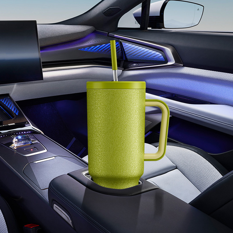 40oz Tumbler With Straw Pure Collection-Olive Green