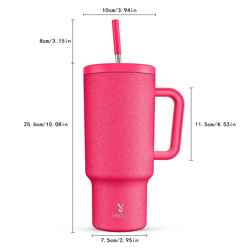40oz Tumbler With Straw Pure Collection-Red