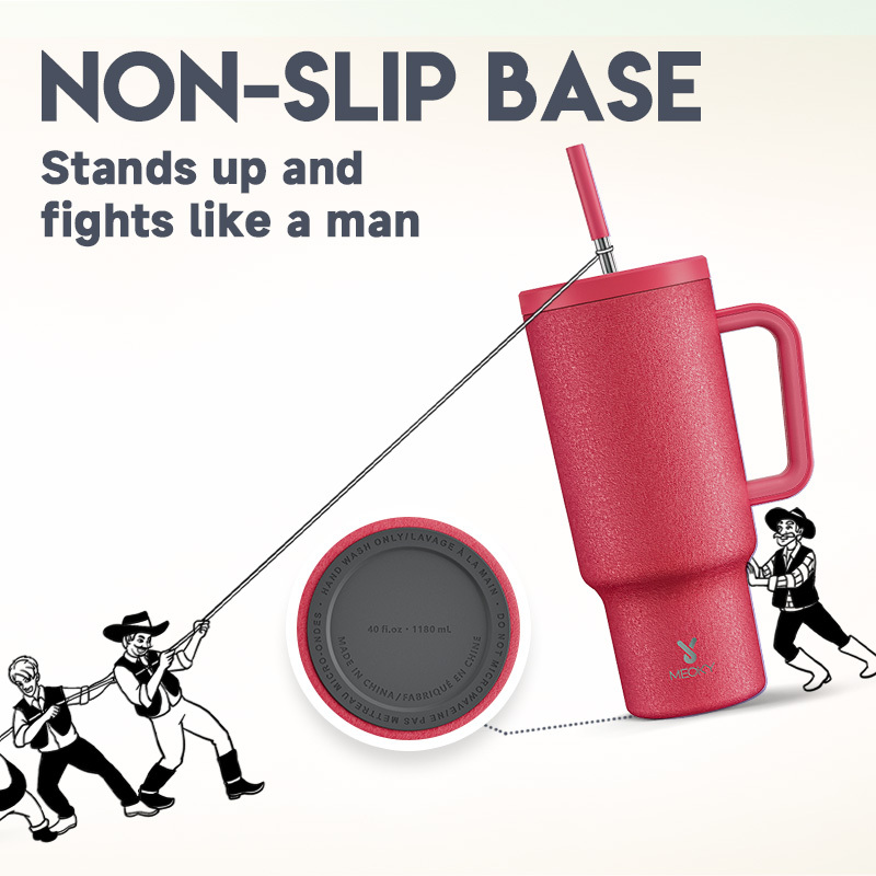 40oz Tumbler With Straw Pure Collection-Red