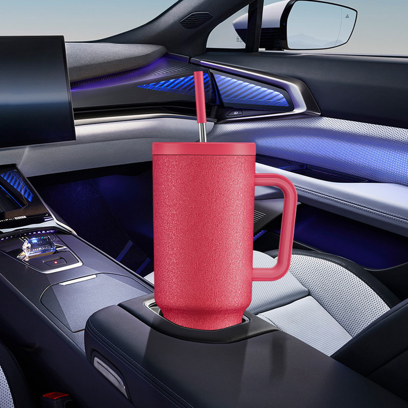 40oz Tumbler With Straw Pure Collection-Red
