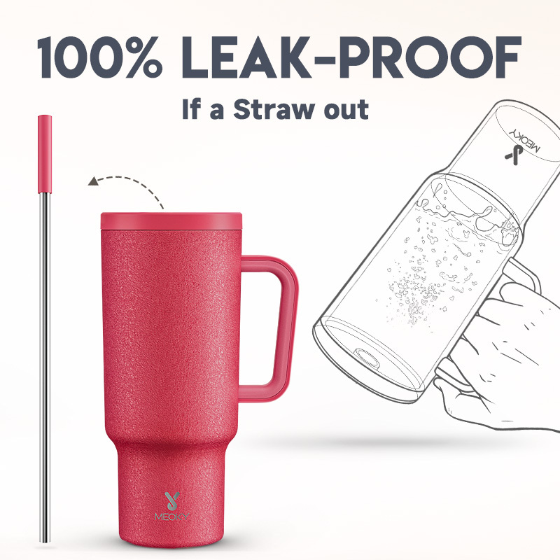40oz Tumbler With Straw Pure Collection-Red