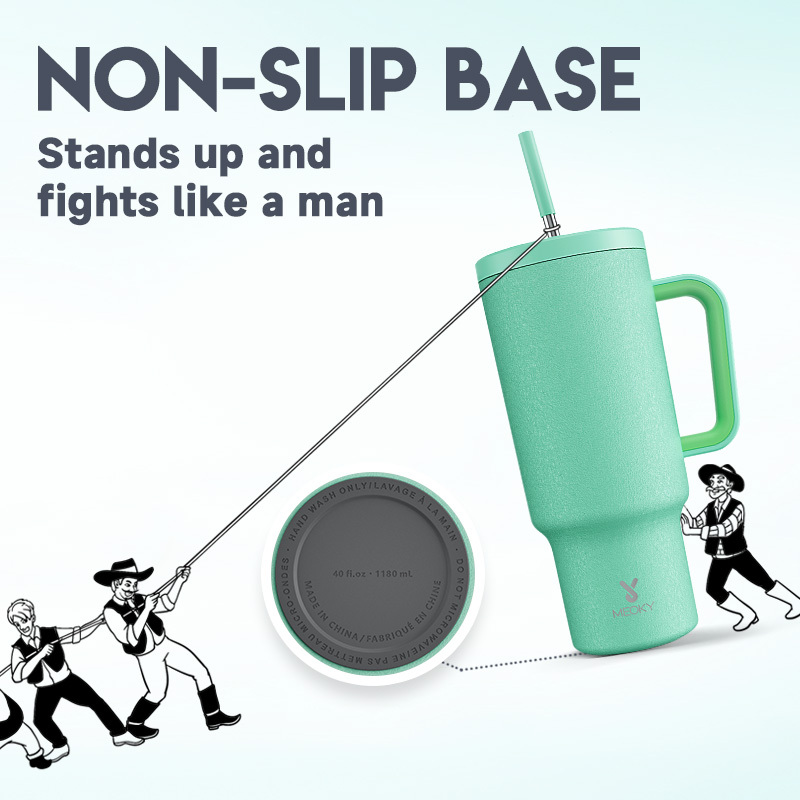 40oz Tumbler With Straw Pure Collection-Sea Green
