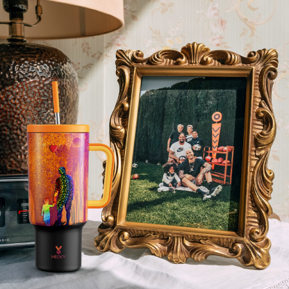 Meoky 40oz Tumbler with Handle and Straw Lid - Father’s Day
