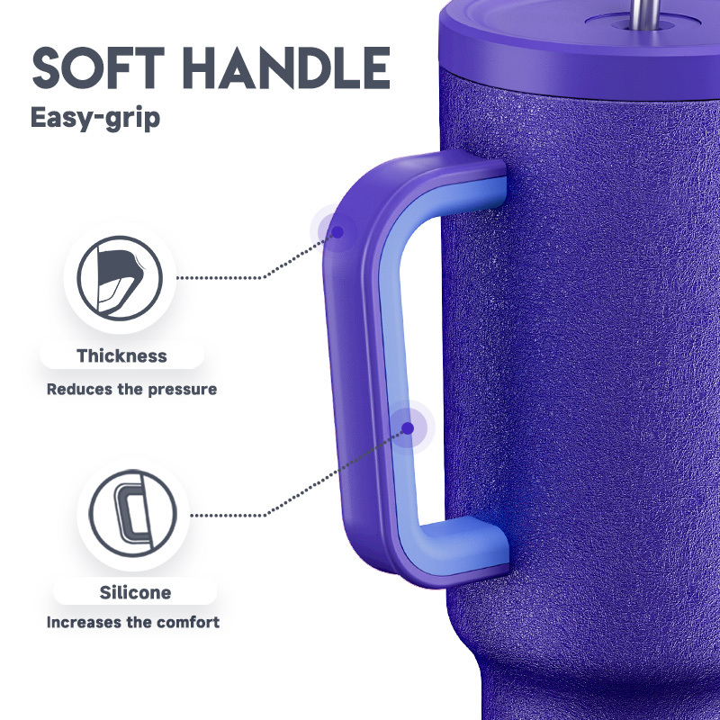 40oz Tumbler With Straw Pure Collection-Ocean Blue