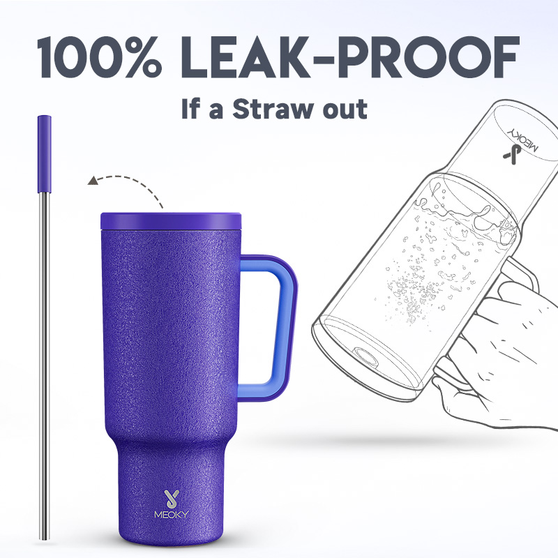 40oz Tumbler With Straw Pure Collection-Ocean Blue