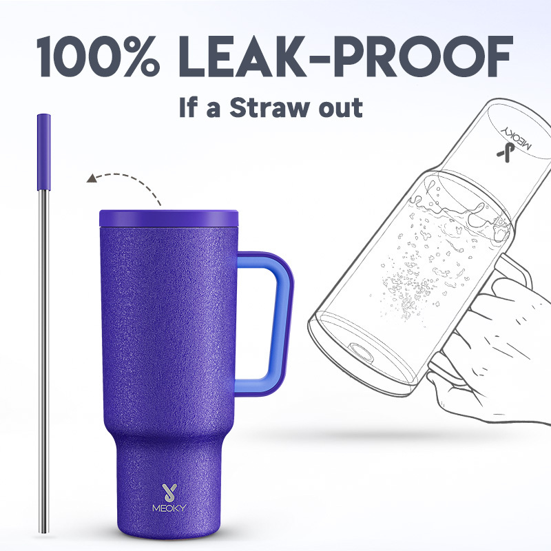 40oz Tumbler With Straw Pure Collection-Ocean Blue