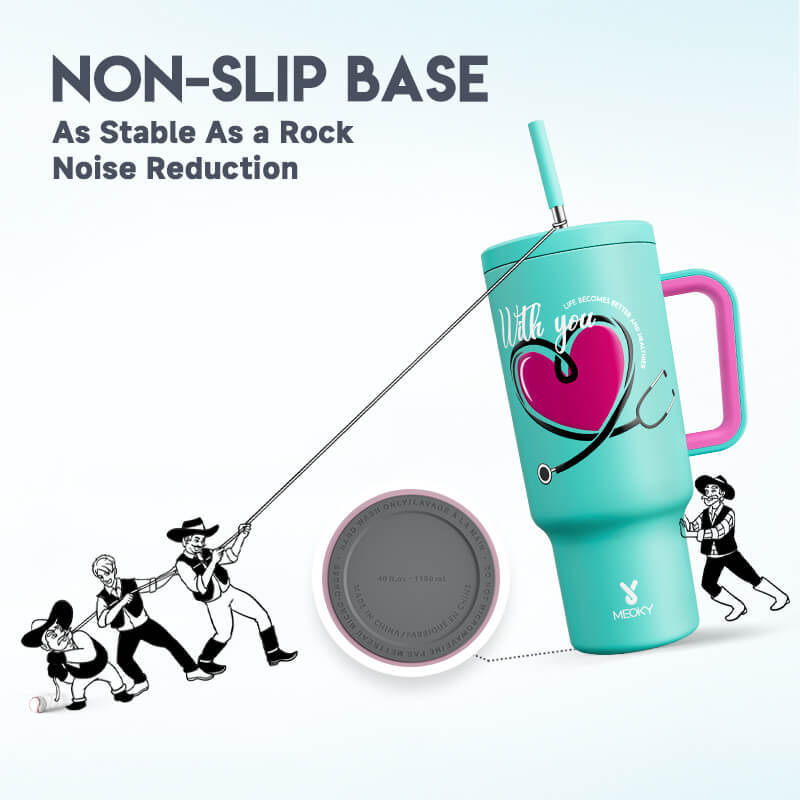 40oz Tumbler With Straw Nurses Day Collection-Caring Hearts