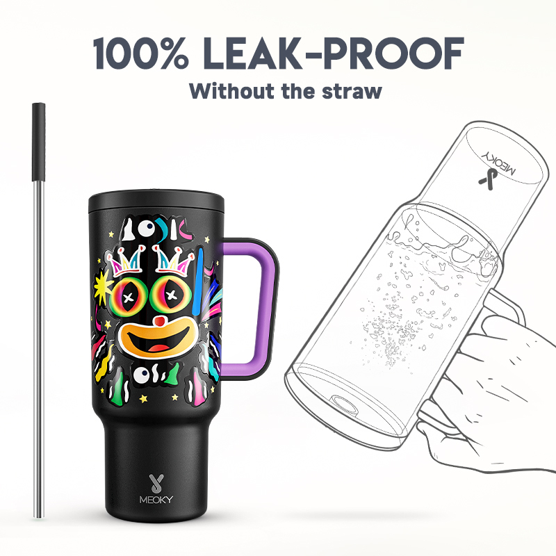 40oz Tumbler With Straw April Fool's Day Collection-joker