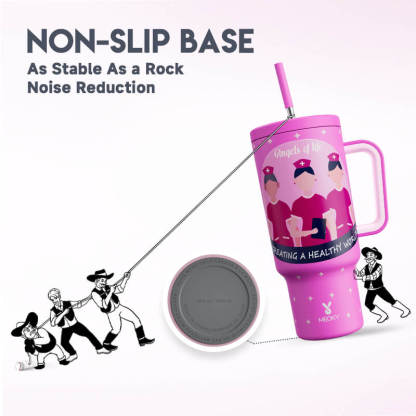 40oz Tumbler With Straw Nurses Day Collection-Pink Bliss