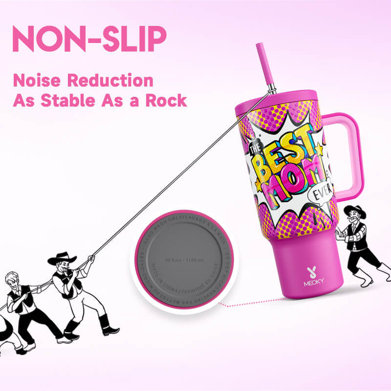 40oz Tumbler With Straw Mother's Day Collection-Pink Mother's Day