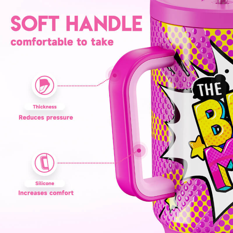 40oz Tumbler With Straw Mother's Day Collection-Pink Mother's Day