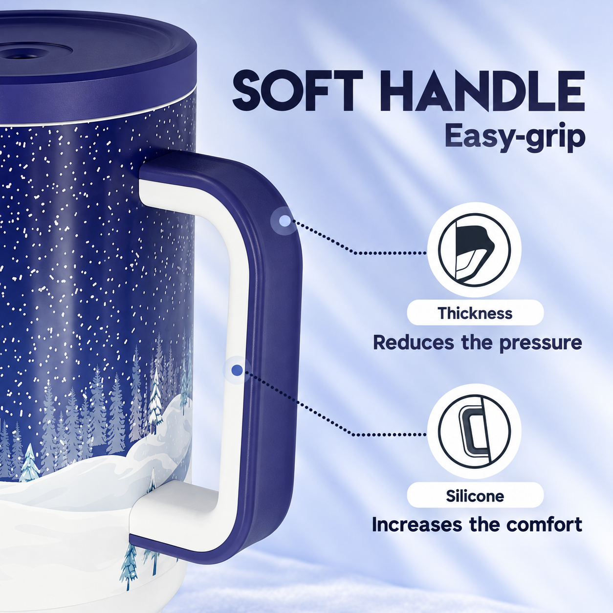 MEOKY 40oz Arctic Polar Bear Tumbler