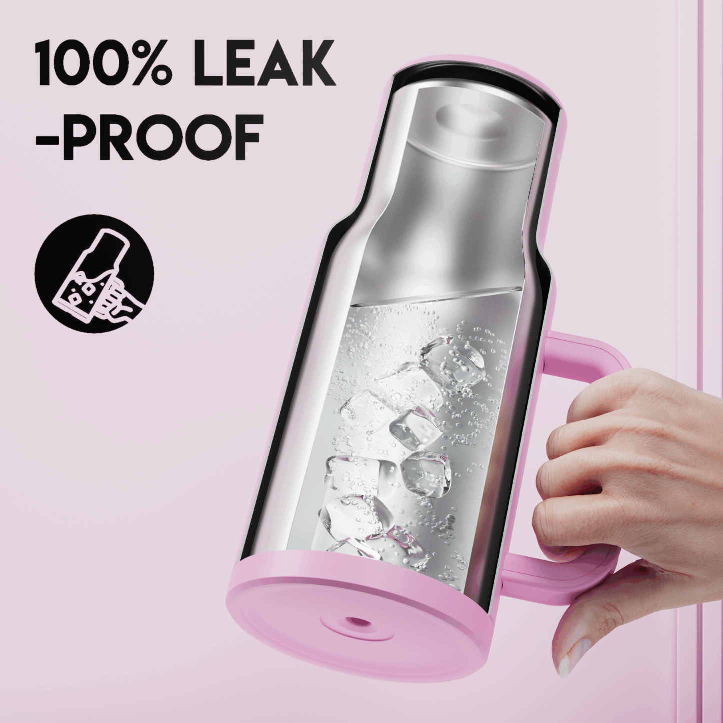 40oz Tumbler With Straw Monochrome Collection-Light Purple