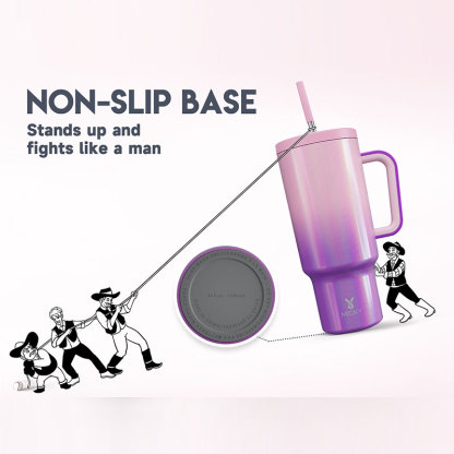 40oz Tumbler With Straw Gradient Collection-purple pink