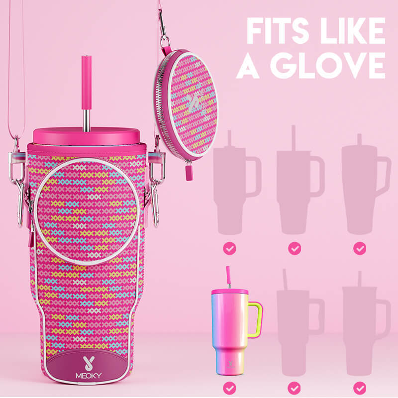 tumbler cup bag pink x