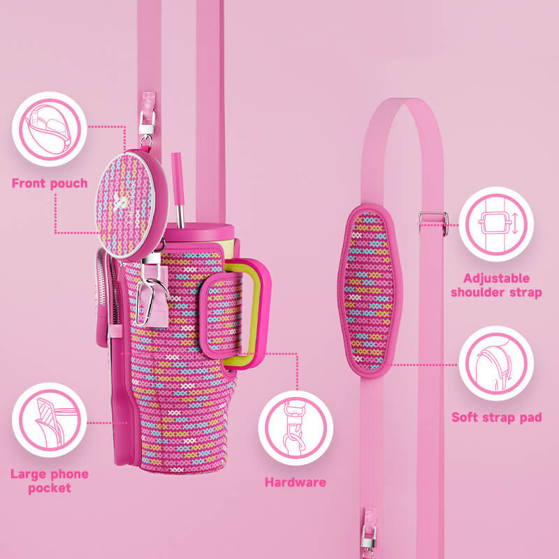 tumbler cup bag pink x