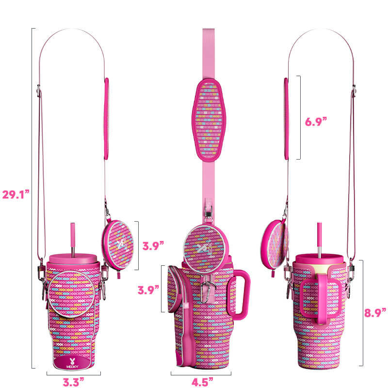 tumbler cup bag pink x
