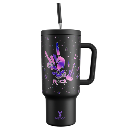 MEOKY 40oz Rock & Roll Tumbler