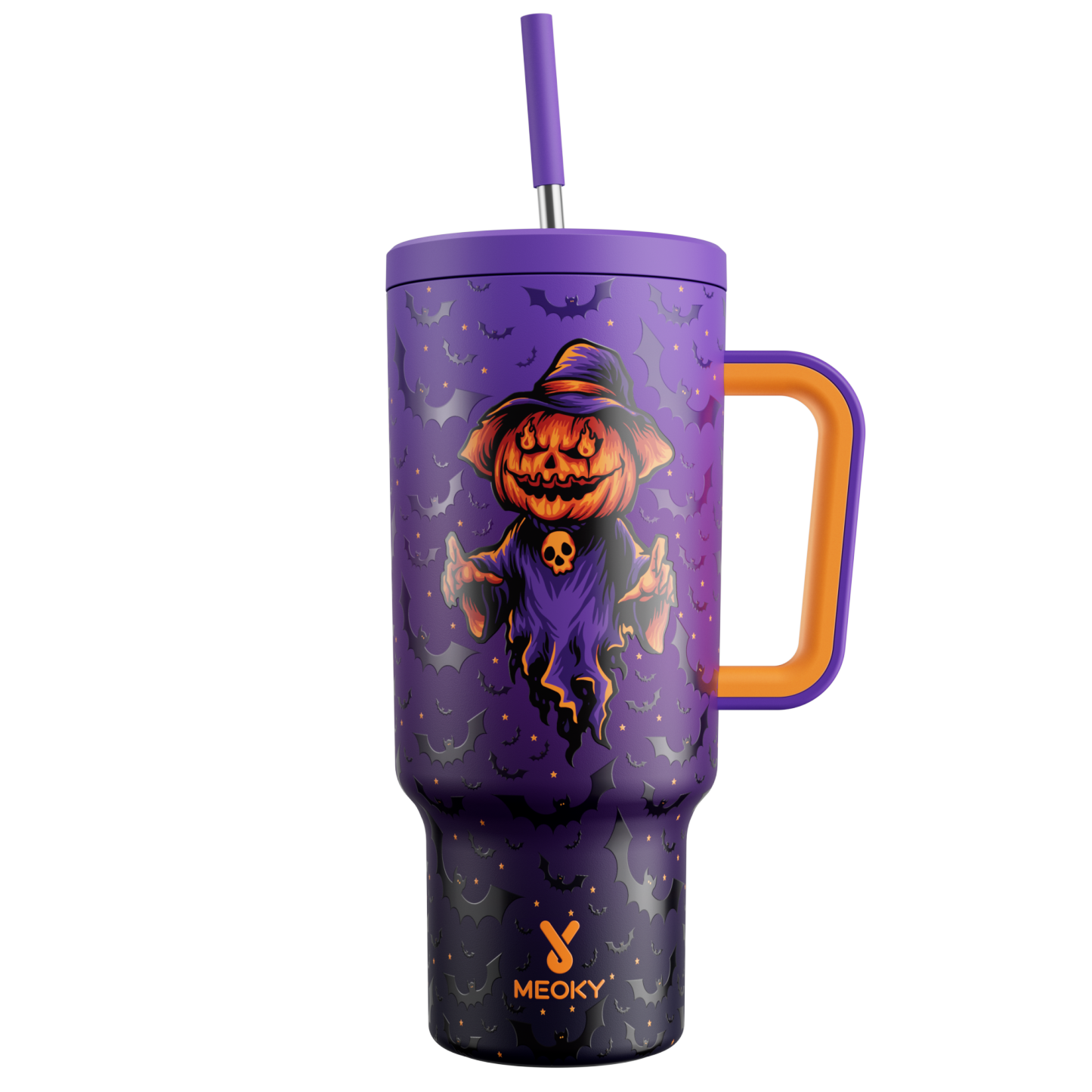 40oz Tumbler With Straw Pumpkin Potion