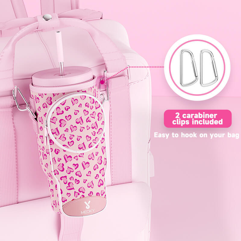 tumbler cup bag pink love