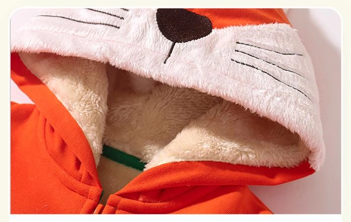 Little Maven Toddler/Kid Boy Long Sleeve Fleece Hooded Zip-Up Jacket